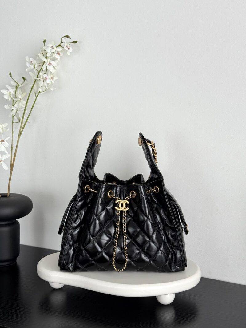 Chanel Replica 25C Drawstring Bucket Hobo Bag - Image 4