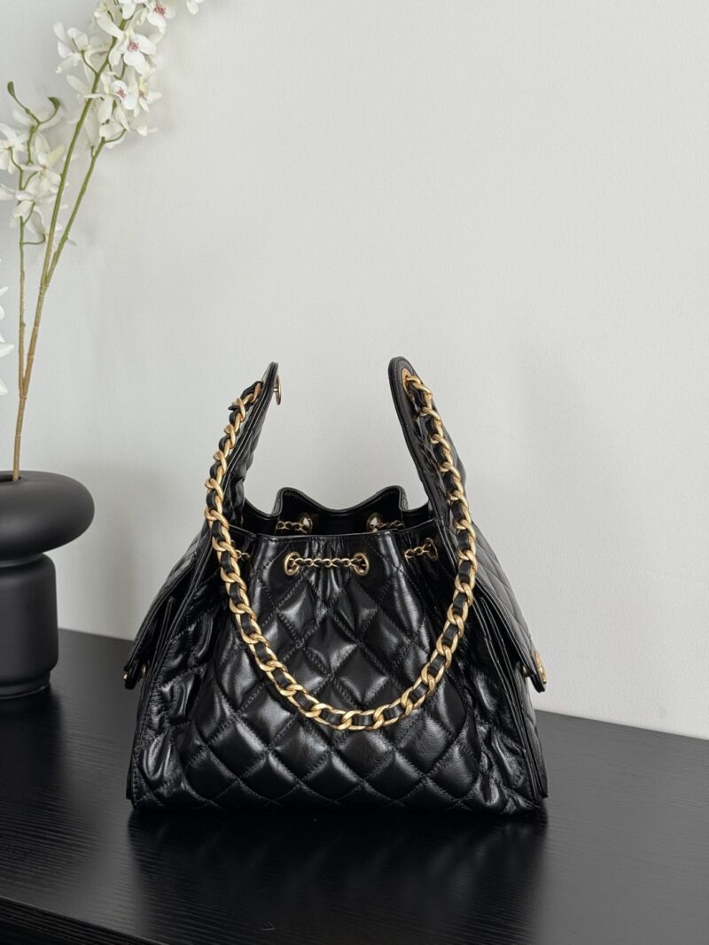 Chanel Replica 25C Drawstring Bucket Hobo Bag - Image 6