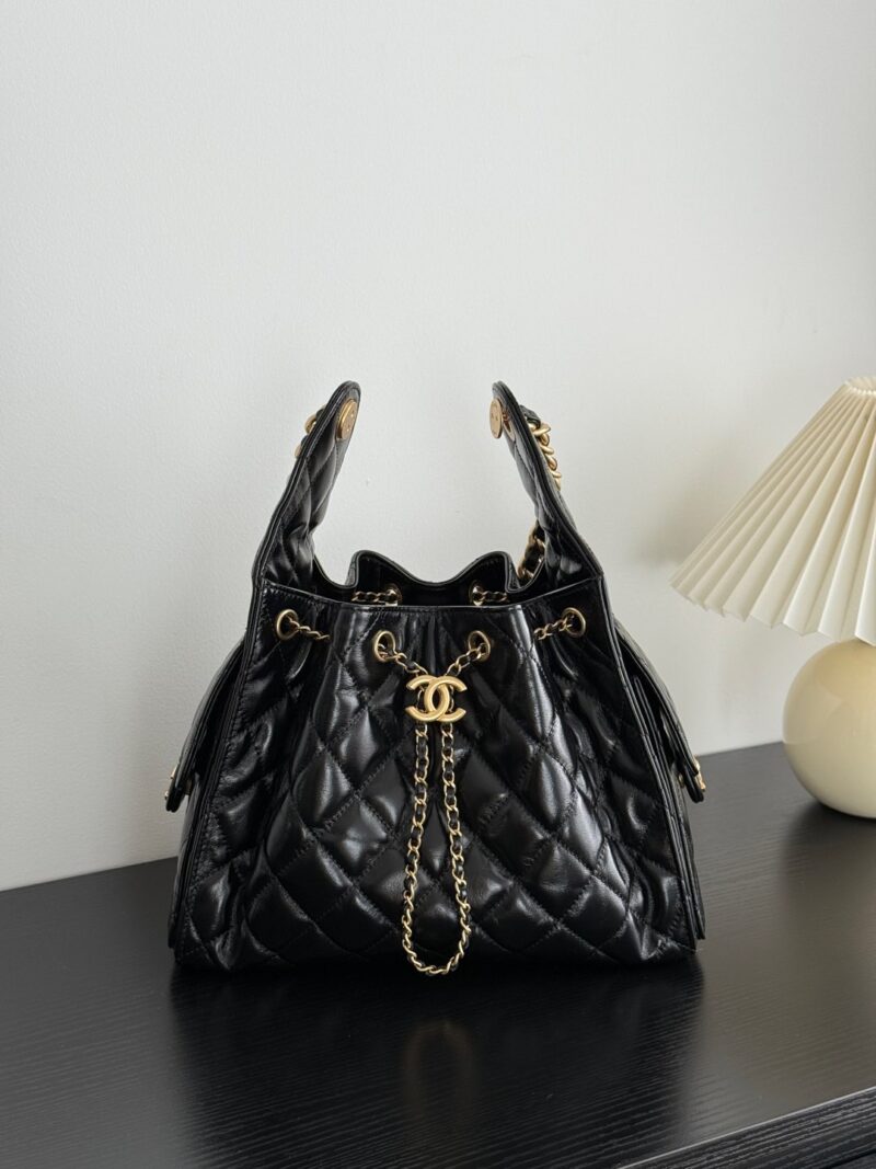 Chanel Replica 25C Drawstring Bucket Hobo Bag - Image 8