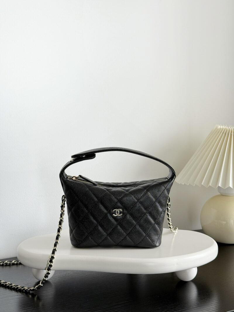Replica Chanel 25C Hobo Chain Bag in Black - Image 9