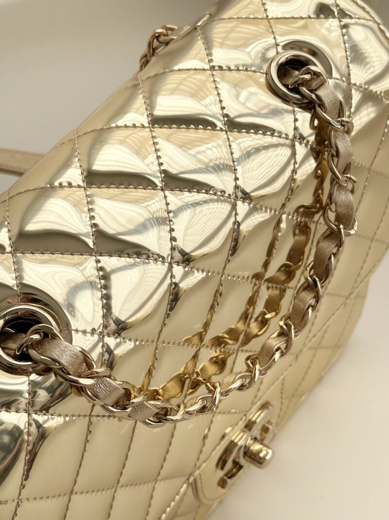 Chanel 24C gold mirror star backpack Replica - Image 8